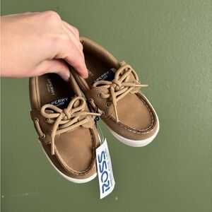 Sperry Kids Tan Boat Shoes